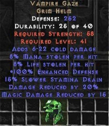 Vampire Gaze 20% DR/8ML/8LL - East Non-Ladder