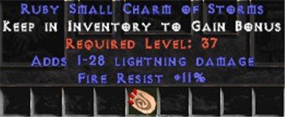 11 Resist Fire w/ 1-28 Lightning Damage SC - East HC Ladder