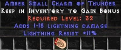 11 Resist Lightning w/ 1-18 Lightning Damage SC - West Non-Ladder
