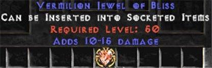 15 Max Damage / 10 Min Damage Jewel - Europe Non-Ladder