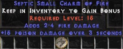 15 Poison Damage w/ 2-4 Fire Damage SC - East Non-Ladder