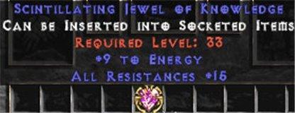 15 Resist All / 9 Energy Jewel - East Non-Ladder