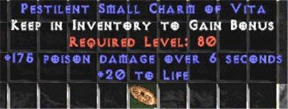 175 Poison Damage w/ 20 Life SC - Perfect - East Non-Ladder