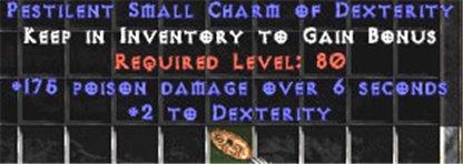 175 Poison Damage w/ 2 Dex SC - Perfect - East Non-Ladder
