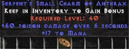 17 Mana w/ 50 Poison Damage SC - Perfect - West Non-Ladder