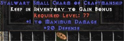 20-26 Defense w/ 1 Max Damage SC - East Non-Ladder