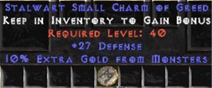 27-29 Defense w/ 10% Gold Find SC - West Non-Ladder