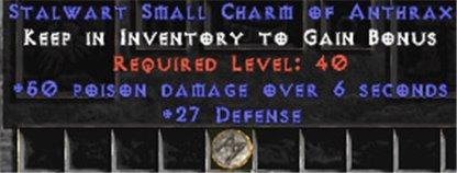 27-29 Defense w/ 50 Poison Damage SC - West Non-Ladder