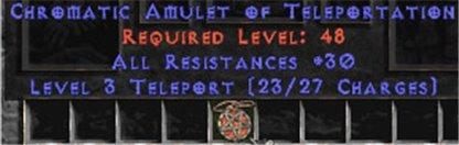 30 Resist All & Teleport - West Non-Ladder