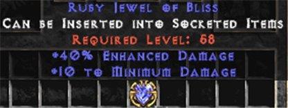 40% ED / 10 Min Damage Jewel - West Non-Ladder