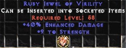 40% ED / 9 Strength Jewel - West Non-Ladder