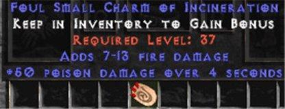 50 Poison Damage w/ 7-13 Fire Damage SC - West Non-Ladder