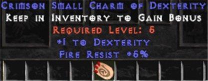 5 Resist Fire w/ 1 Dex SC - West Non-Ladder