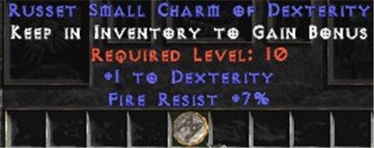 7 Resist Fire w/ 1 Dex SC - West Non-Ladder