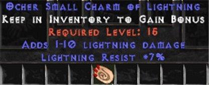 7 Resist Lightning w/ 1-10 Lightning Damage SC - West Non-Ladder