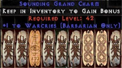 9 x Pack - Barbarian Warcries GC (plain) - West Non-Ladder