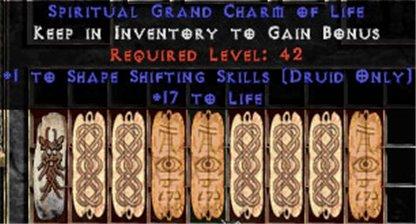 9 x Pack - Druid Shape Shifting Skills w/ 10-20 Life GC - Europe Non-Ladder