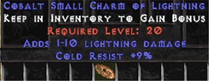 9 Resist Cold w/ 1-10 Lightning Damage SC - West Non-Ladder