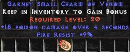 9 Resist Fire w/ 15 Poison Damage SC - West Non-Ladder