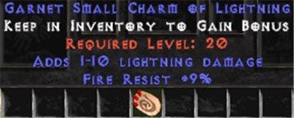 9 Resist Fire w/ 1-10 Lightning Damage SC - West Non-Ladder