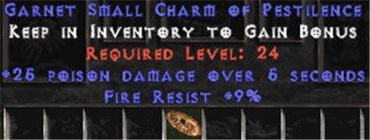 9 Resist Fire w/ 25 Poison Damage SC - West Non-Ladder