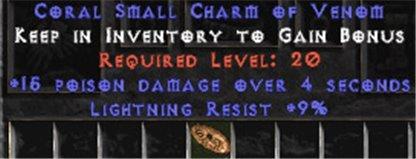 9 Resist Lightning w/ 15 Poison Damage SC - West Non-Ladder