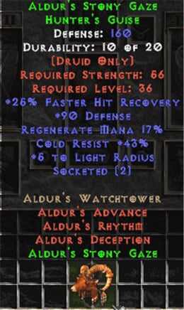Aldur's Stony Gaze - West Non-Ladder