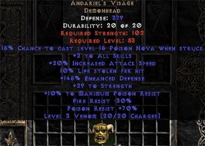 Andariel's Visage - 10% LL - Europe Non-Ladder