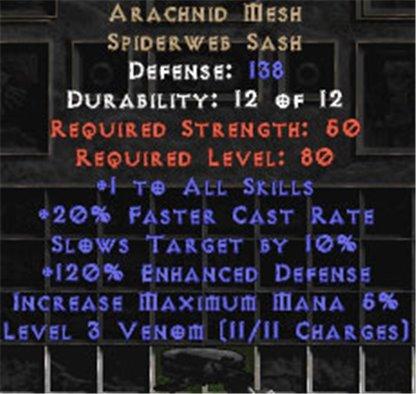 Arachnid Mesh - 120% ED - Perfect - Europe Non-Ladder