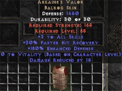 Arkaine's Valor - 2 Skills & 180% ED - Europe Non-Ladder