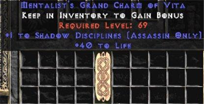 Assassin Shadow Disciplines w/ 40 Life GC - Europe Non-Ladder