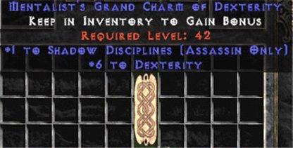 Assassin Shadow Disciplines w/ 6 Dex GC - East Non-Ladder