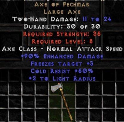 Axe of Fechmar - +90% ED - Perfect - Europe Non-Ladder