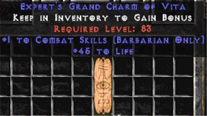 Barbarian Combat Skills w/ 45 Life GC - Europe Non-Ladder