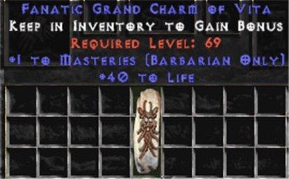 Barbarian Combat Masteries w/ 40 Life GC - Europe Non-Ladder