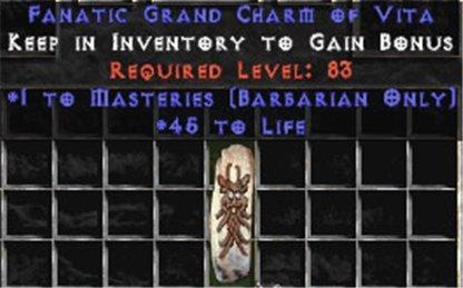 Barbarian Combat Masteries w/ 45 Life GC - Europe Non-Ladder