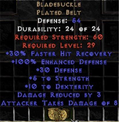 Bladebuckle - 54 Def, +100% ED - Perfect - Europe Non-Ladder