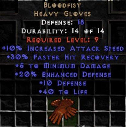 Bloodfist - 18 Def, 20% ED - Perfect - West Non-Ladder