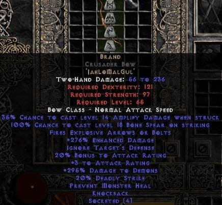 Brand Crusader Bow - 275-319% ED - Europe Non-Ladder
