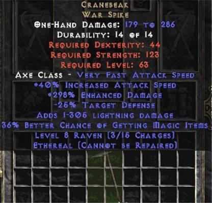 Cranebeak - Ethereal - 280%+ ED - Europe Non-Ladder