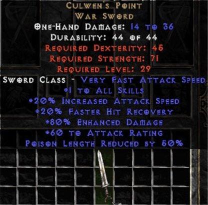 Culwen's Point - +80% ED - Perfect - East Non-Ladder