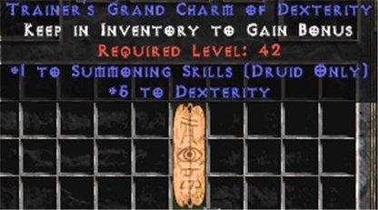 Druid Summoning Skills w/ 4-5 Dex GC - East Non-Ladder
