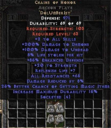 Chains of Honor Archon Plate - Europe Non-Ladder