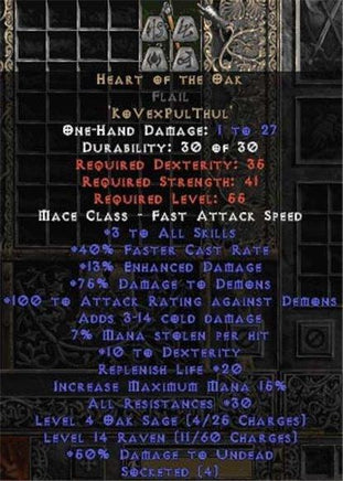 Heart of the Oak Flail - 30-34 Res - East Non-Ladder