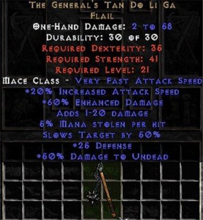The General's Tan Do Li Ga - +60% ED - Perfect - Europe Non-Ladder