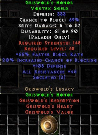 Griswold's Honor - 333 Def - Perfect - East Non-Ladder