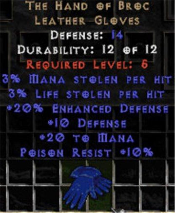 The Hand of Broc - 20% ED - Perfect - West Non-Ladder