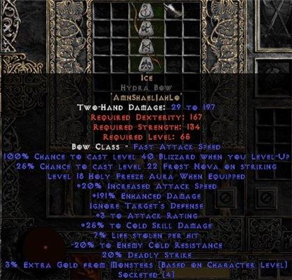 Ice Hydra Bow - 190-209% ED & 25-29% CSD - West Non-Ladder