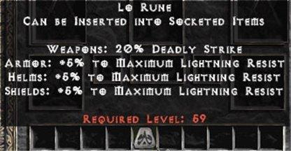 Lo Rune - West Non-Ladder