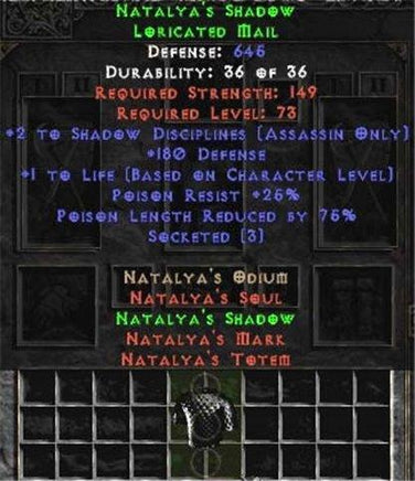 Natalya's Shadow - 3 Sockets - West Non-Ladder